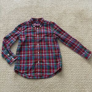 Boys Polo Ralph Lauren Plaid Cotton Poplin Shirt